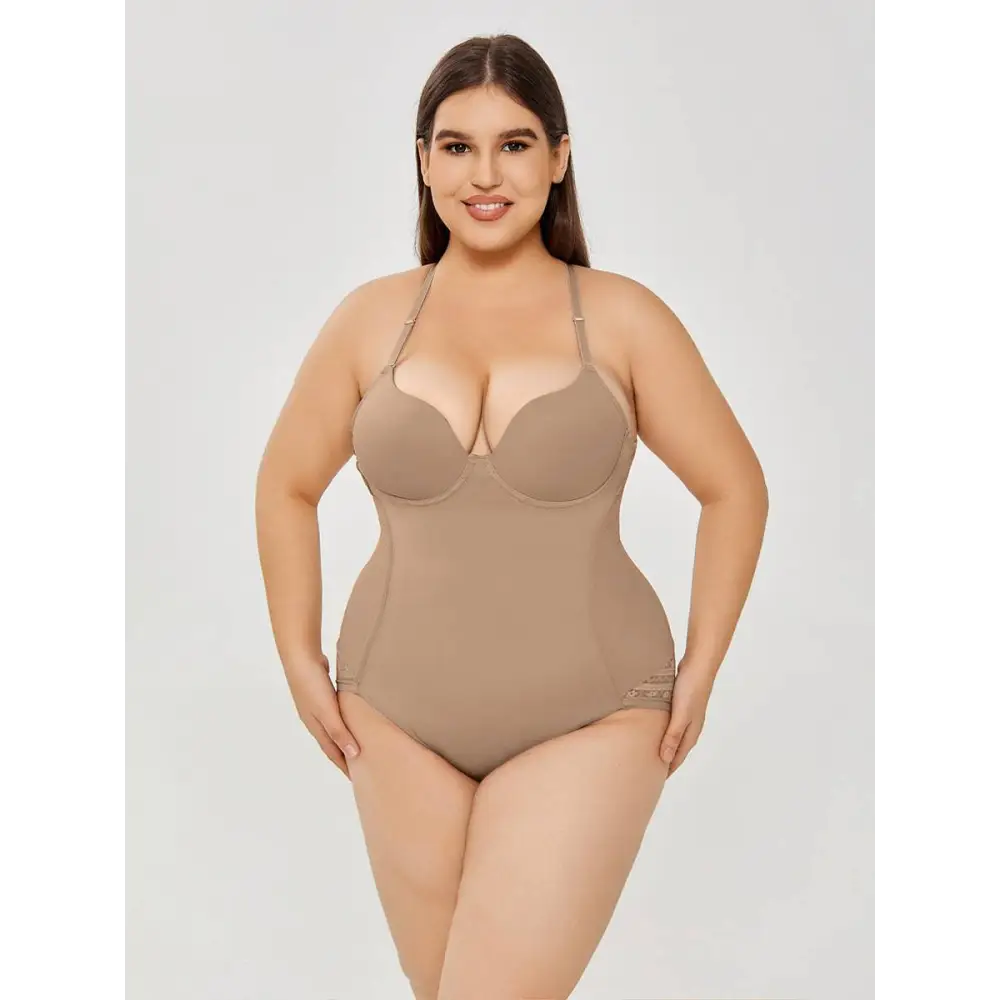 Plus Size Ultra Firm Control Body Shaper Swimsuit