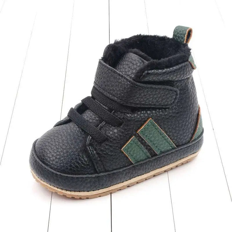 Plush Lined Sports Soft-sole Cotton Baby Shoes