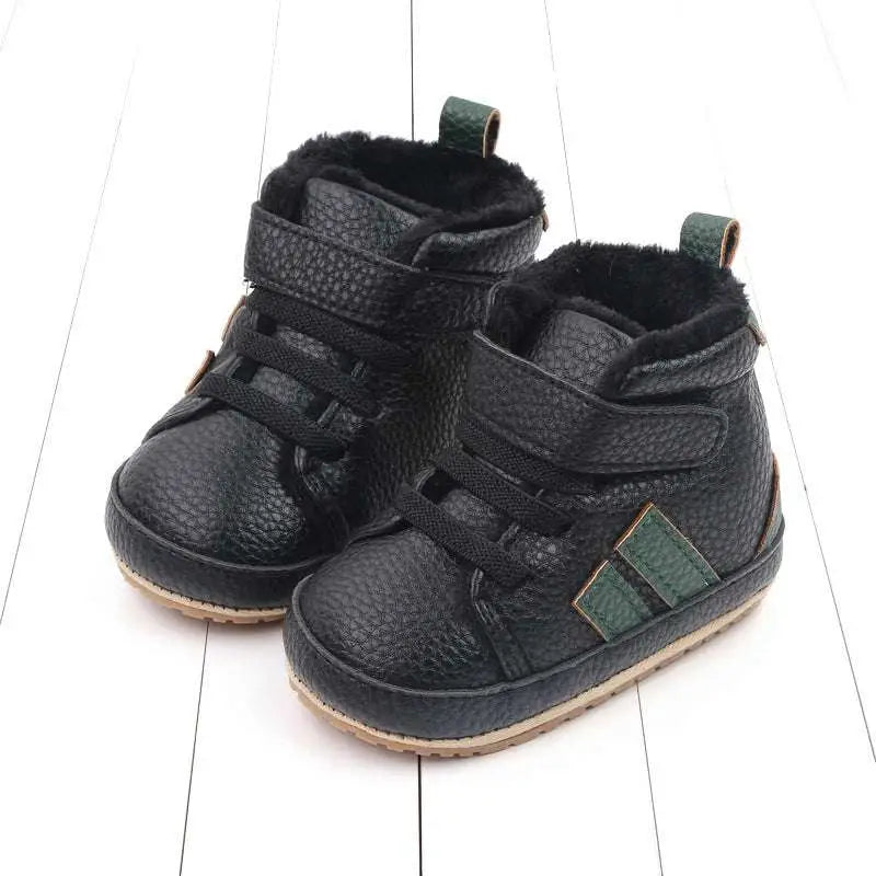 Plush Lined Sports Soft-sole Cotton Baby Shoes