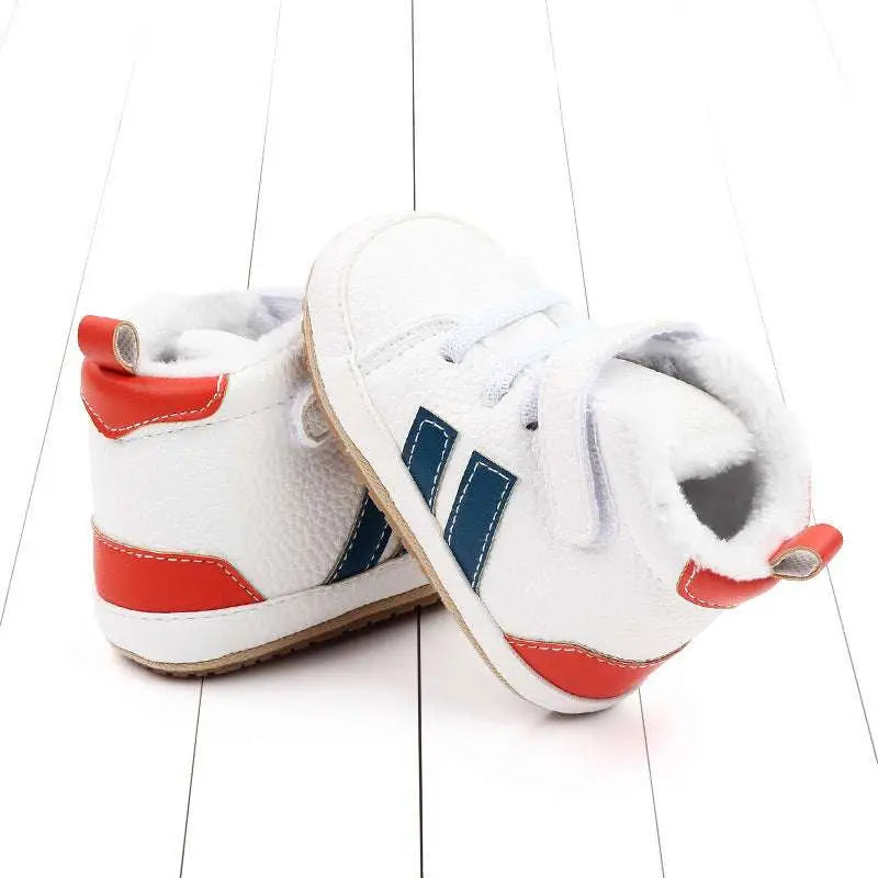 Plush Lined Sports Soft-sole Cotton Baby Shoes