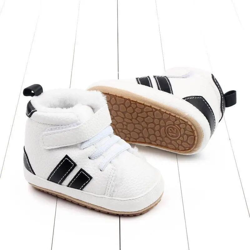 Plush Lined Sports Soft-sole Cotton Baby Shoes