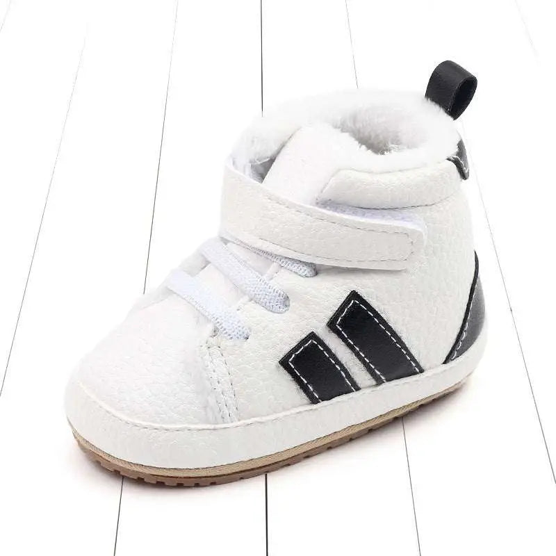Plush Lined Sports Soft-sole Cotton Baby Shoes