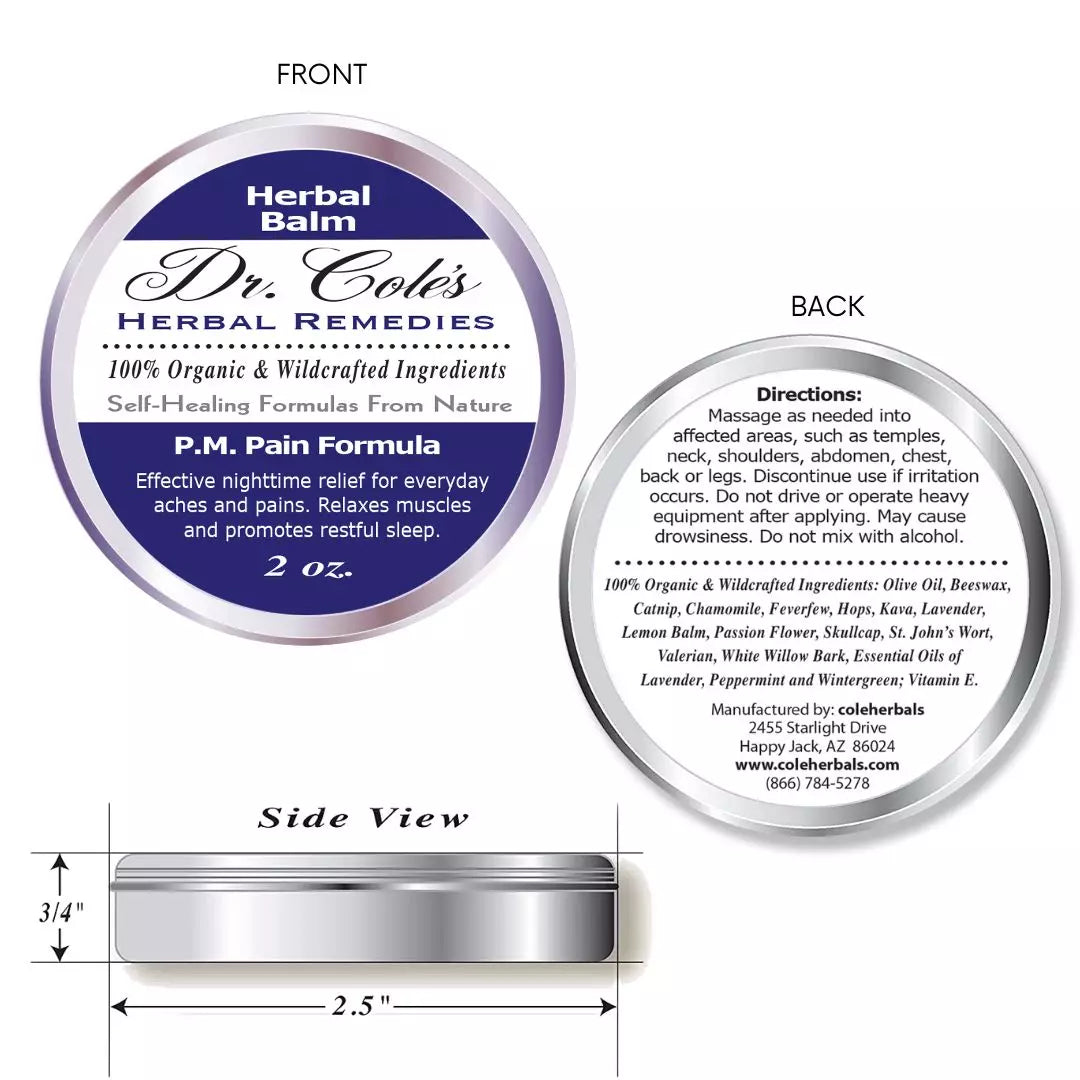 24 - Dr. Cole’s P.M. Pain Herbal Balm-1