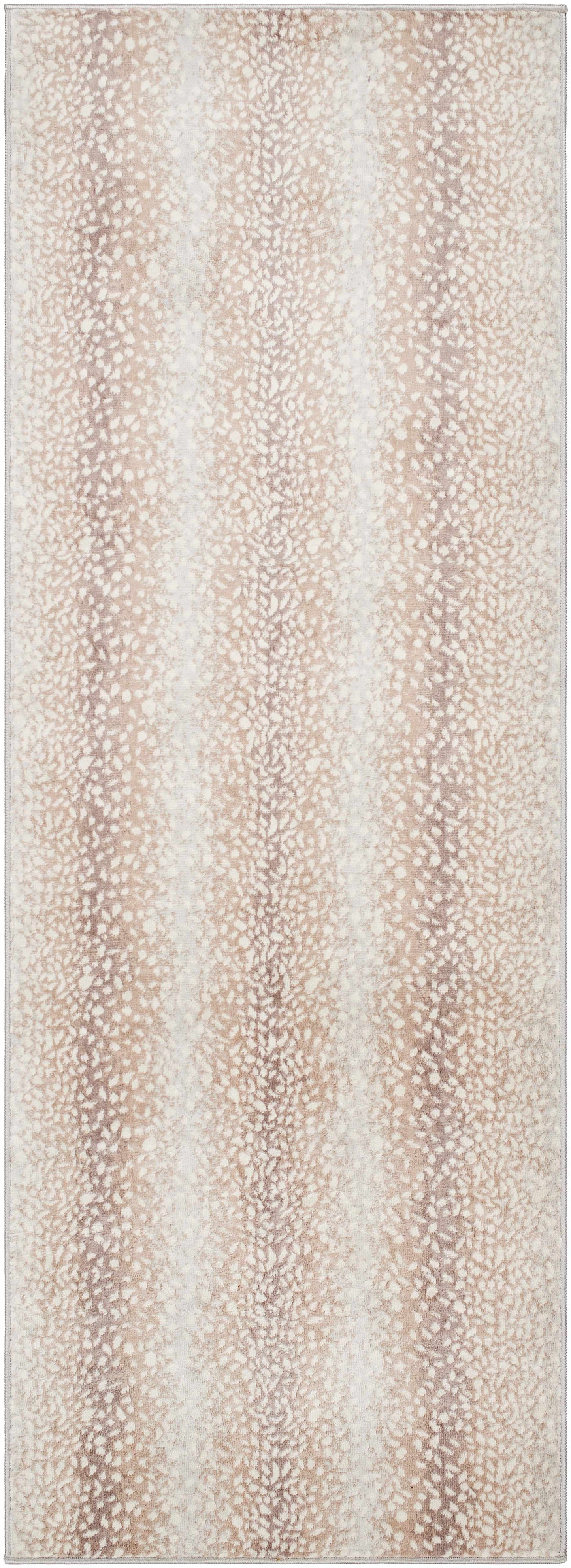 Pointblank Tan Leopard Print Rug-7