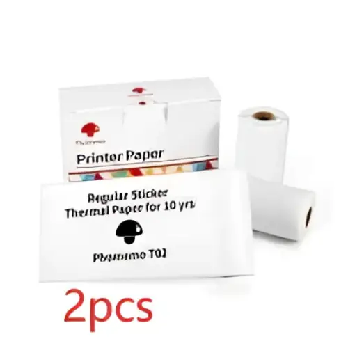 Portable Mini Label Printer with Sticky Paper rolls