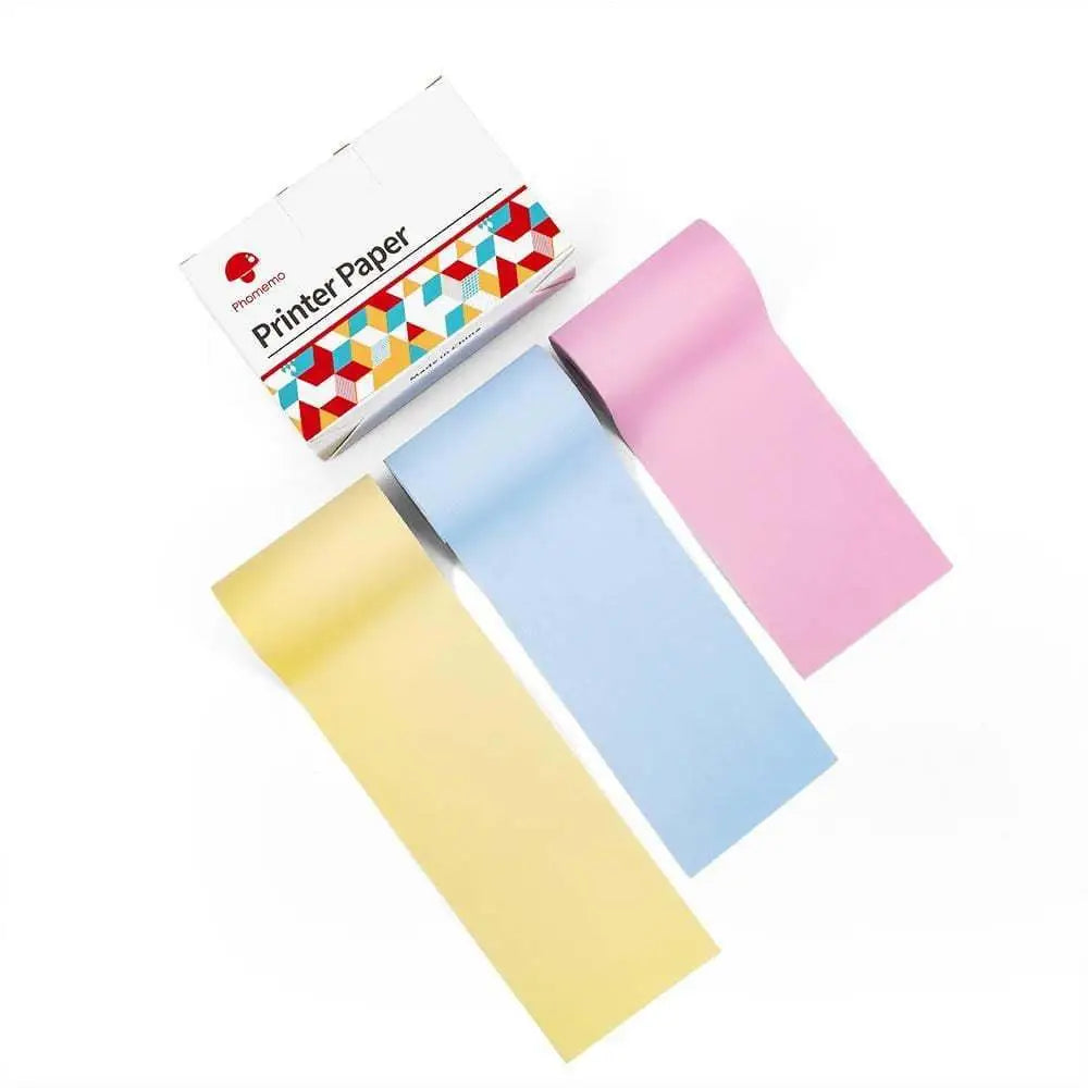 Portable Mini Label Printer with Sticky Paper rolls