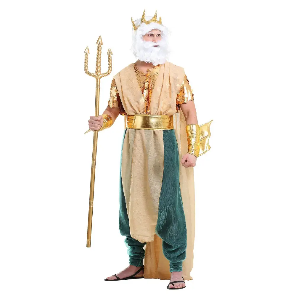 Poseidon Queen King God of War Costume