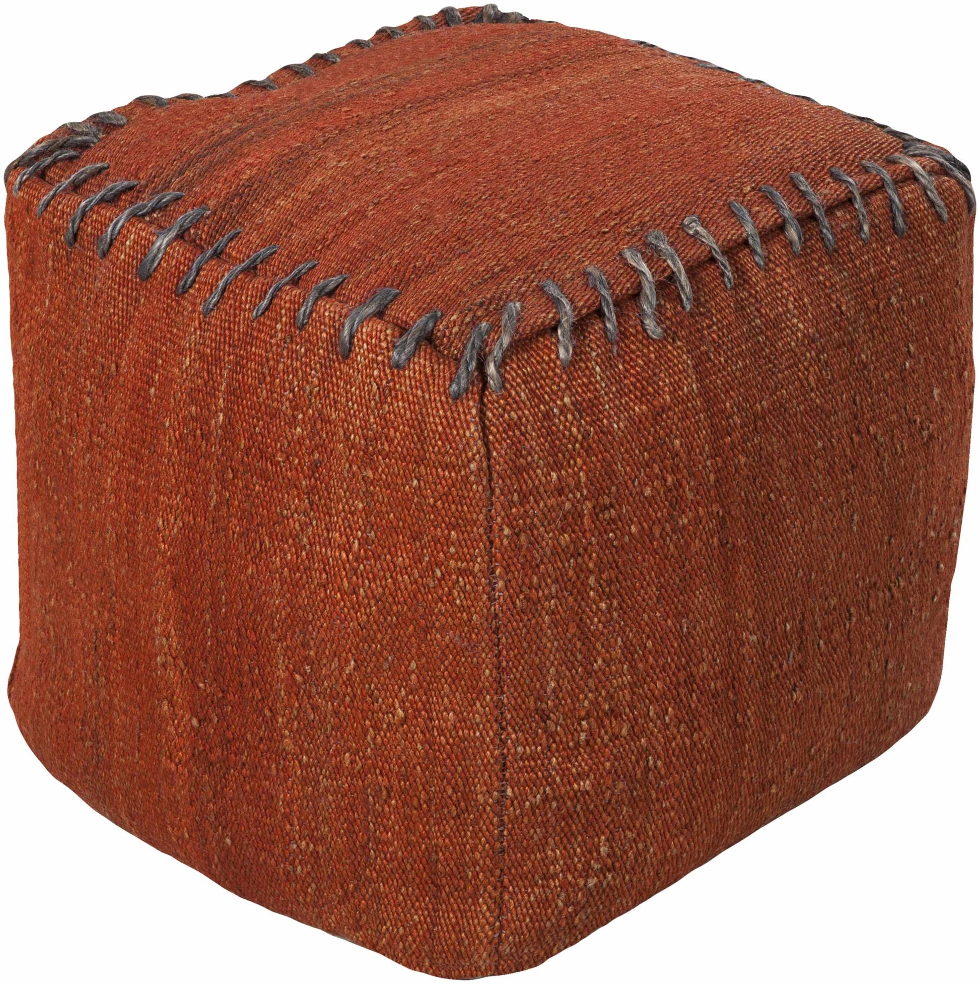Castiadas Rust Geometric Pouf - Clearance-0