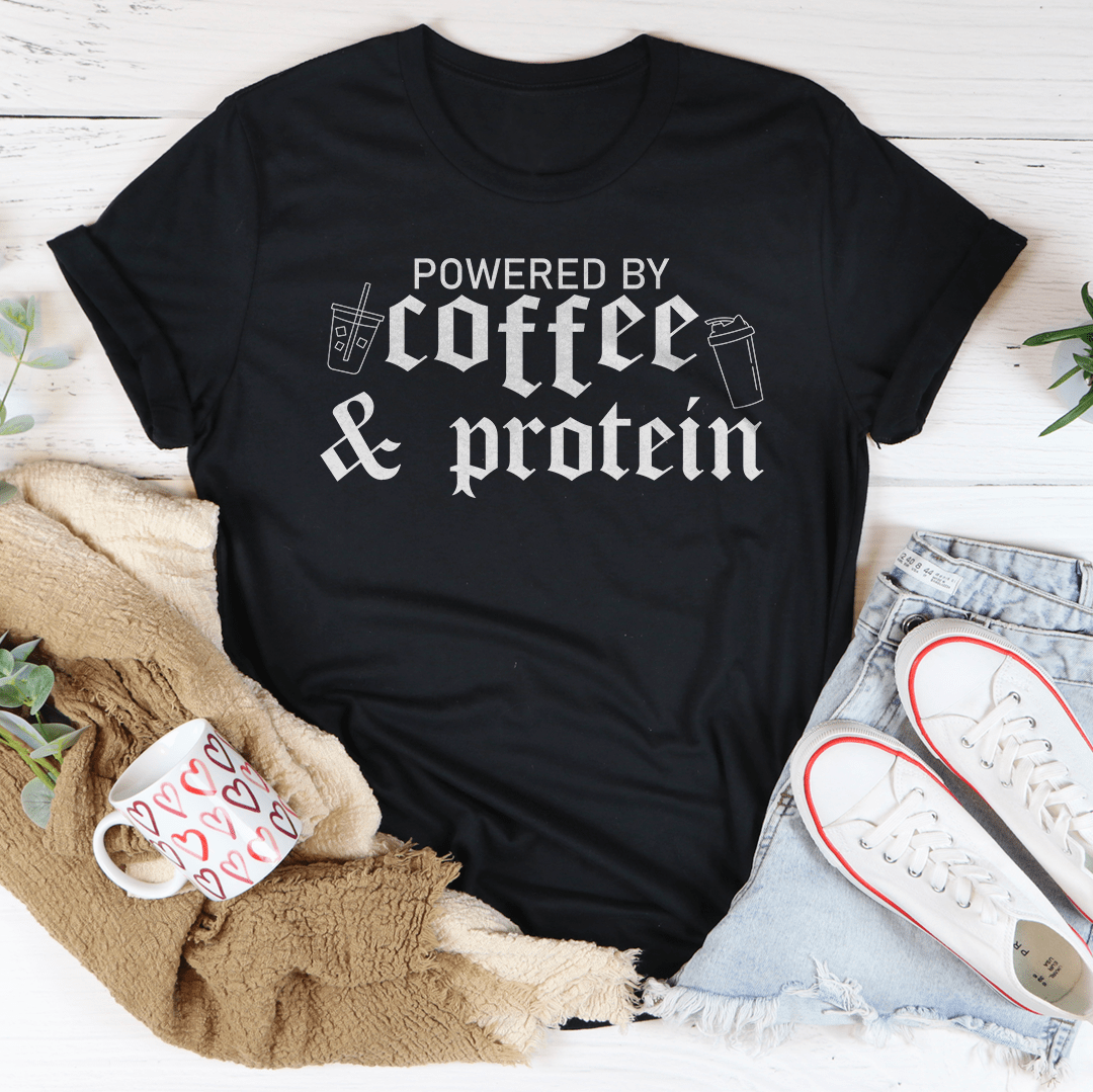 Powered By Coffee Tee-0