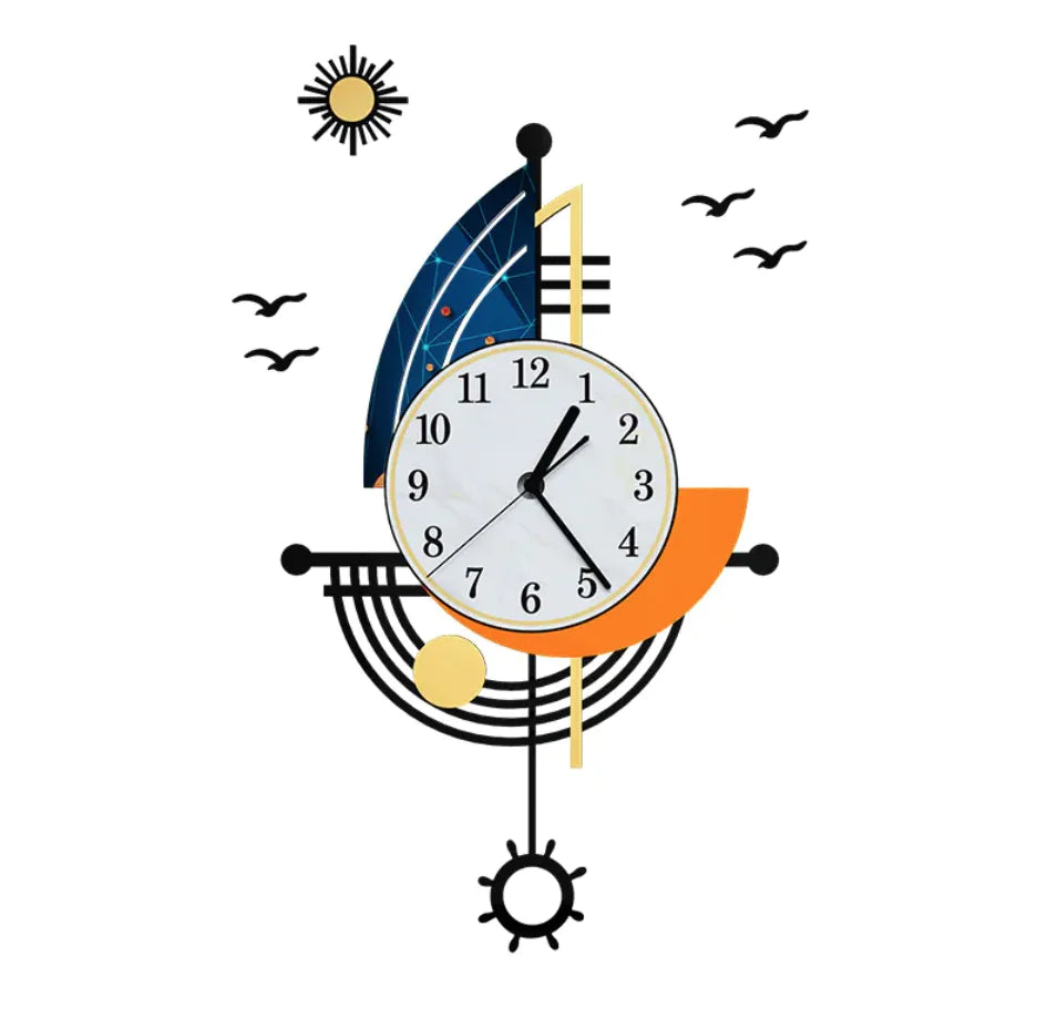 Sailing Wall Clock Decor