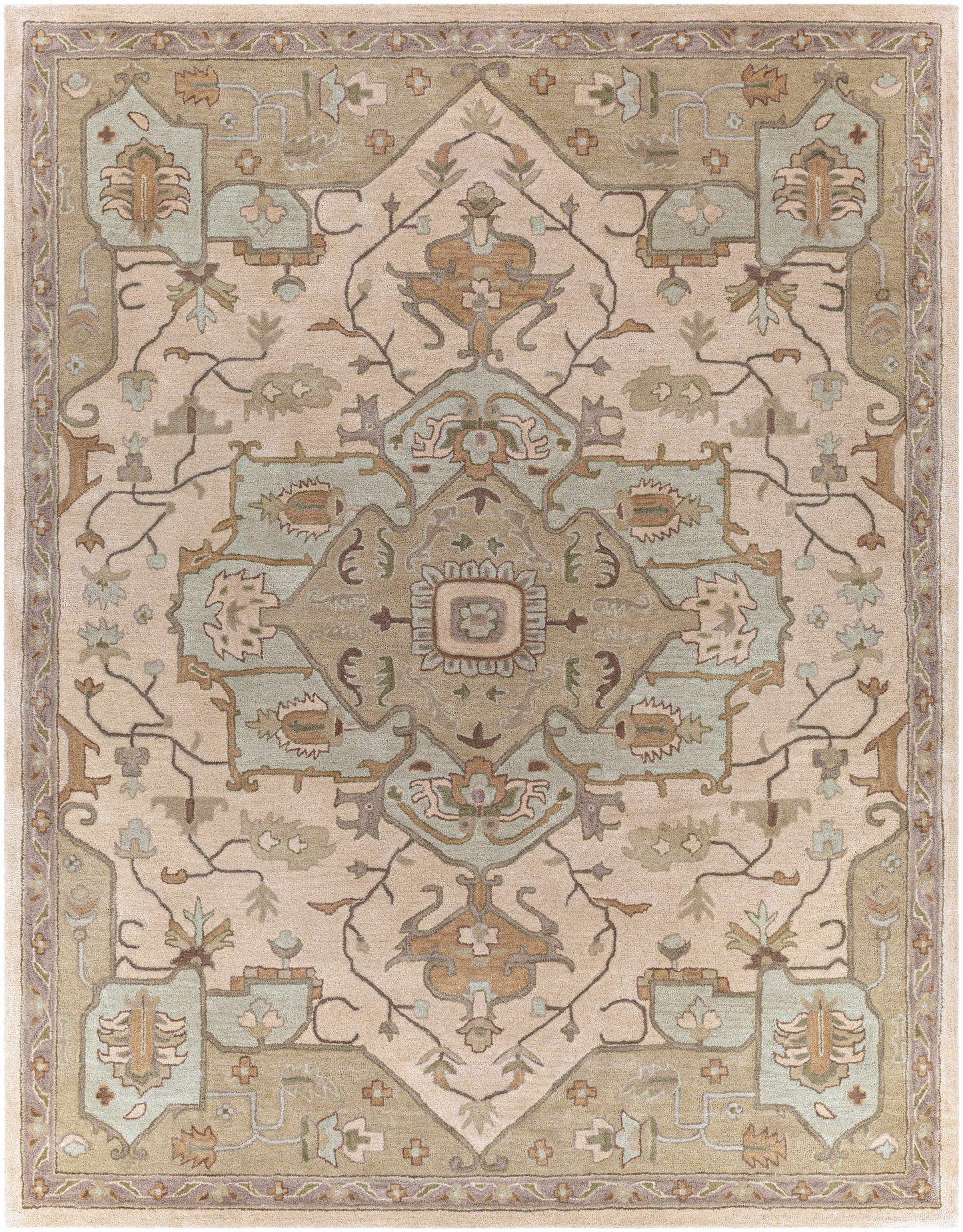 Broomfield Hand Tufted Sage 1143 Area Rug-0
