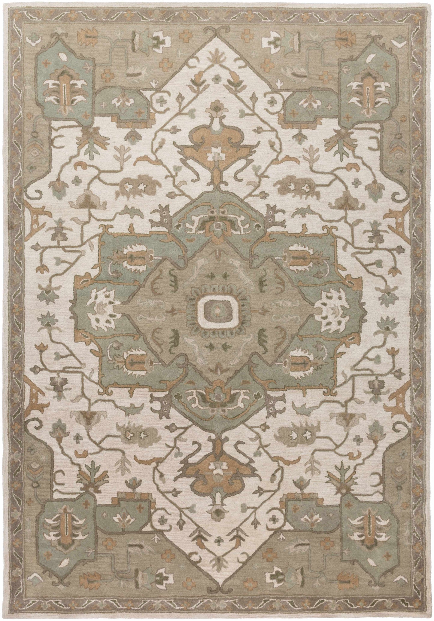 Broomfield Hand Tufted Sage 1143 Area Rug-10