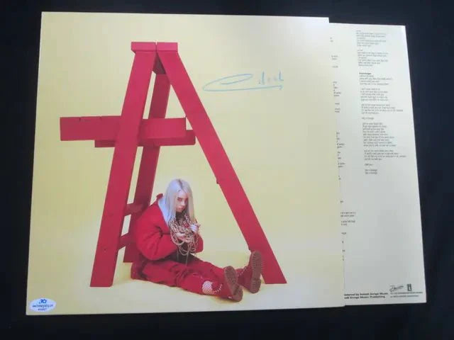 BILLIE EILISH SIGNED DON'T SMILE AT ME LP VINYL RECORD ALBUM AUTOGRAPHED COA 400027