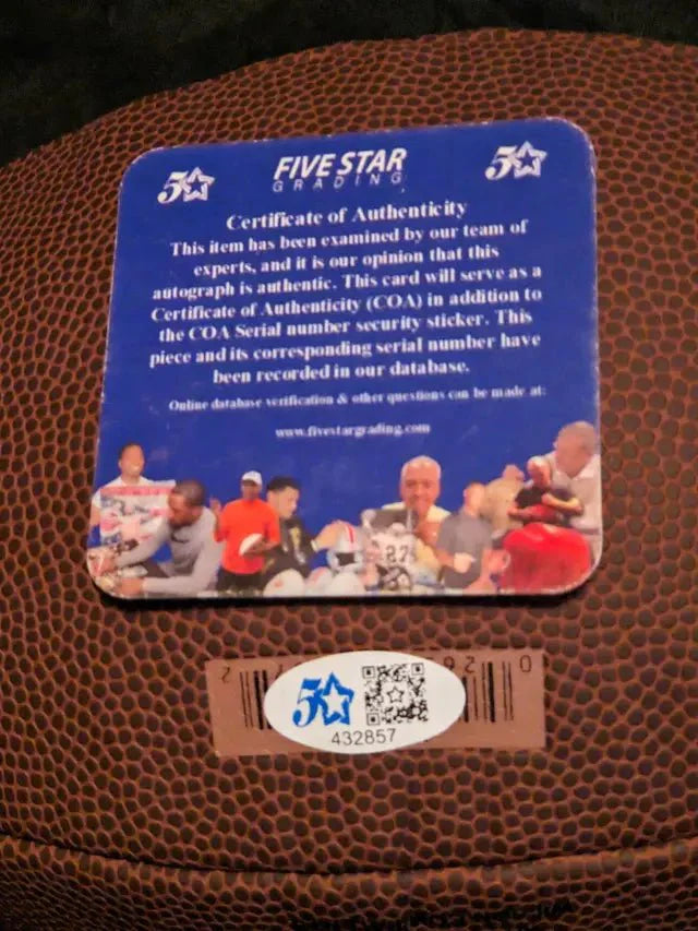 Cooper Kupp Signed Autographed Football with coa