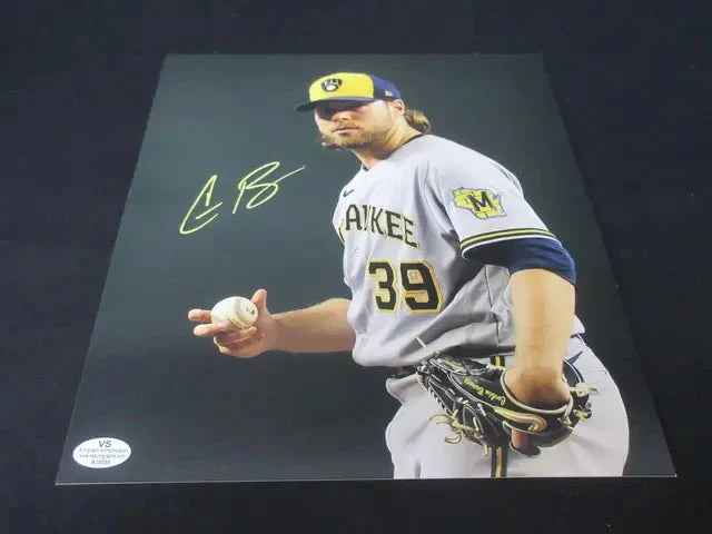 CORBIN BURNES SIGNED BREWERS 8X10 PHOTO BREWERS COA 🔥