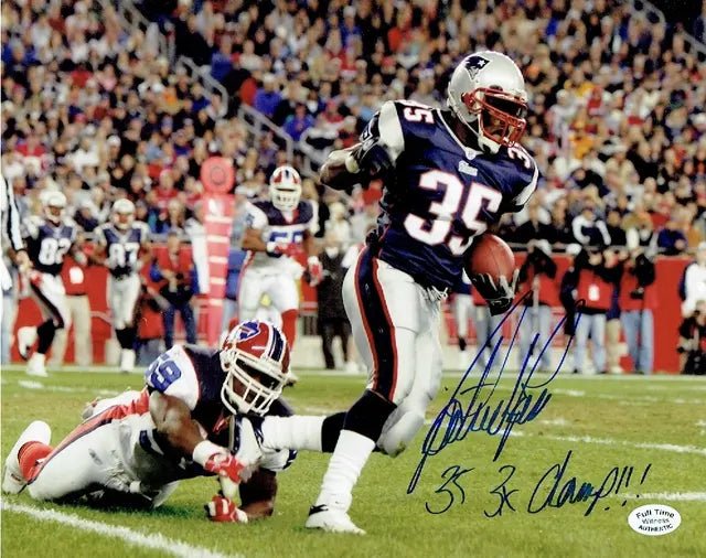 Patrick Pass New England Patriots Autographed & Inscribed 8x10 Photo Full Time coa