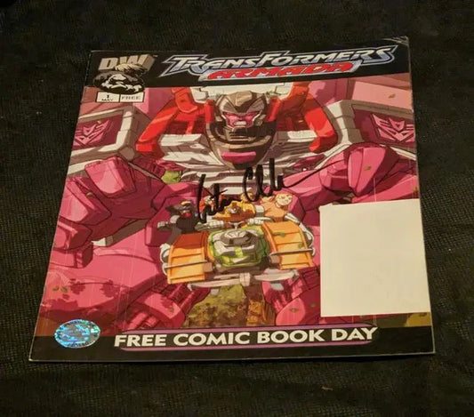 Peter Collin autographed Transformer comic with COA 126150