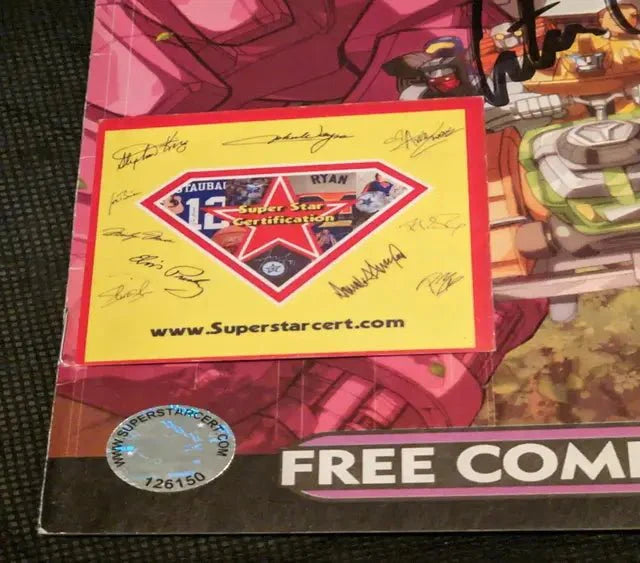 Peter Collin autographed Transformer comic with COA 126150