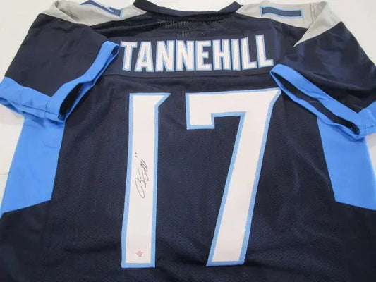 Ryan Tannehill of the Tennessee Titans signed autographed football jersey PAAS COA 485