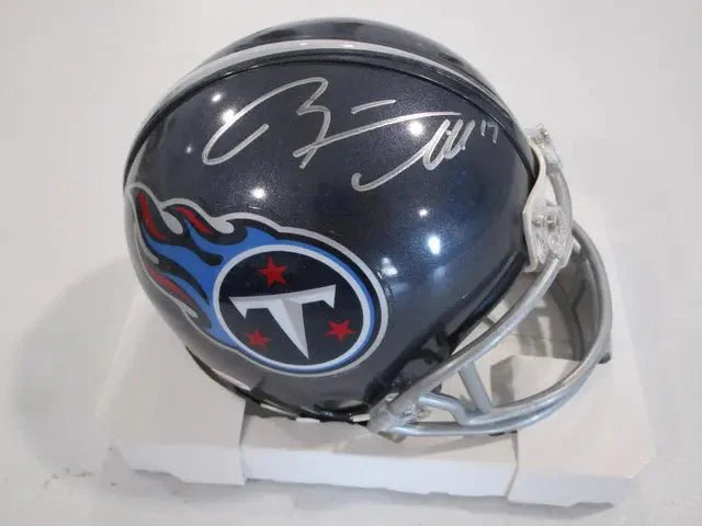 Ryan Tannehill of the Tennessee Titans signed autographed mini helmet PAAS COA 807