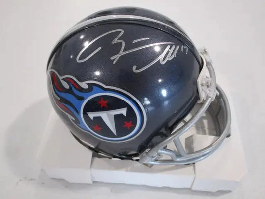 Ryan Tannehill of the Tennessee Titans signed autographed mini helmet PAAS COA 807