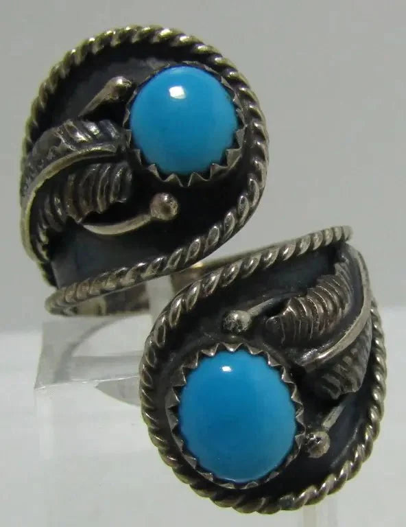 SLEEPING BEAUTY TURQUOISE RING STERLING SILVER