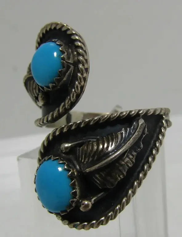 SLEEPING BEAUTY TURQUOISE RING STERLING SILVER