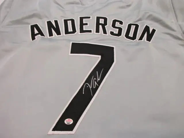 Tim Anderson of the Chicago White Sox signed autographed baseball jersey PAAS COA 980