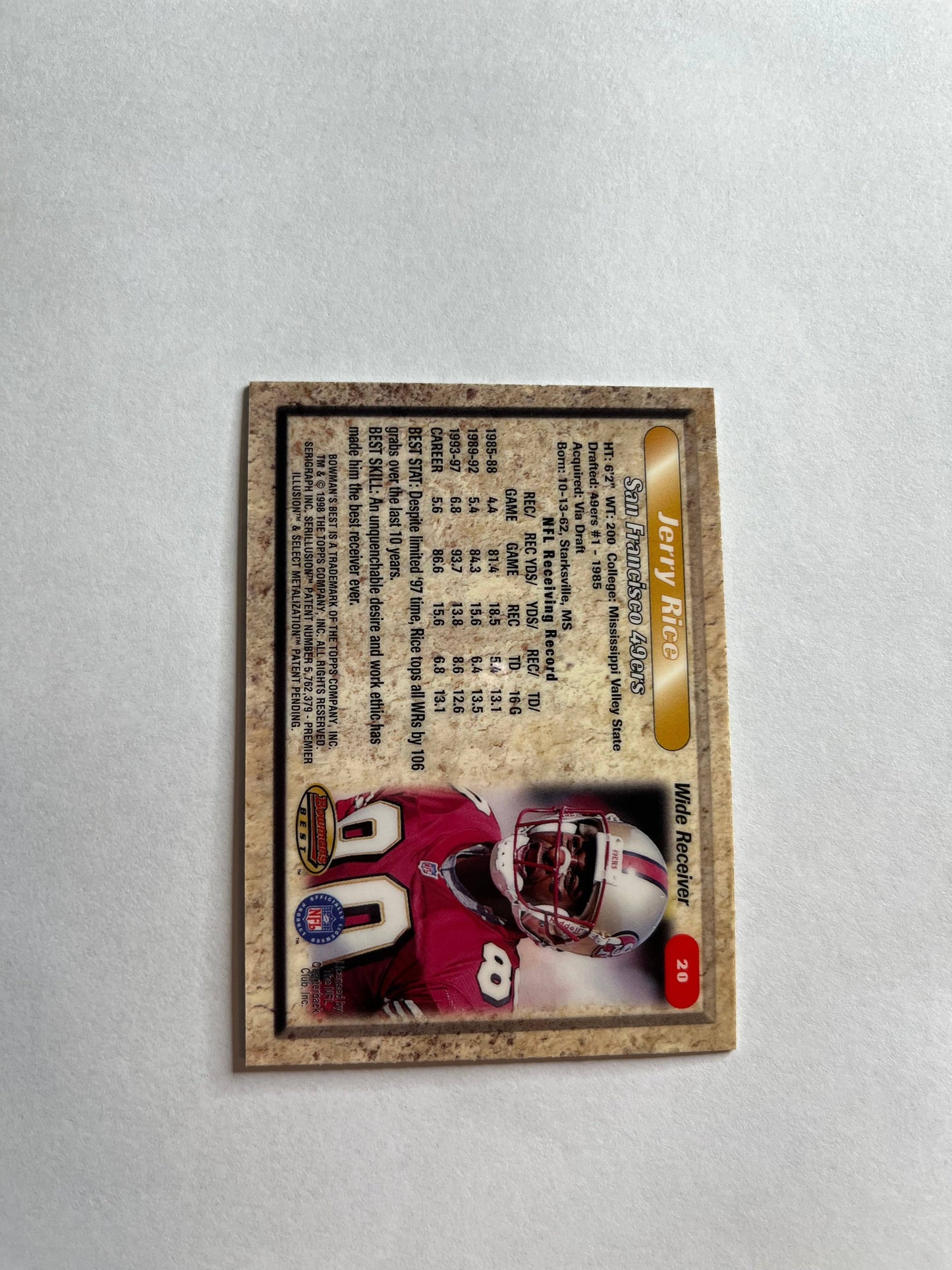 Jerry Rice Card