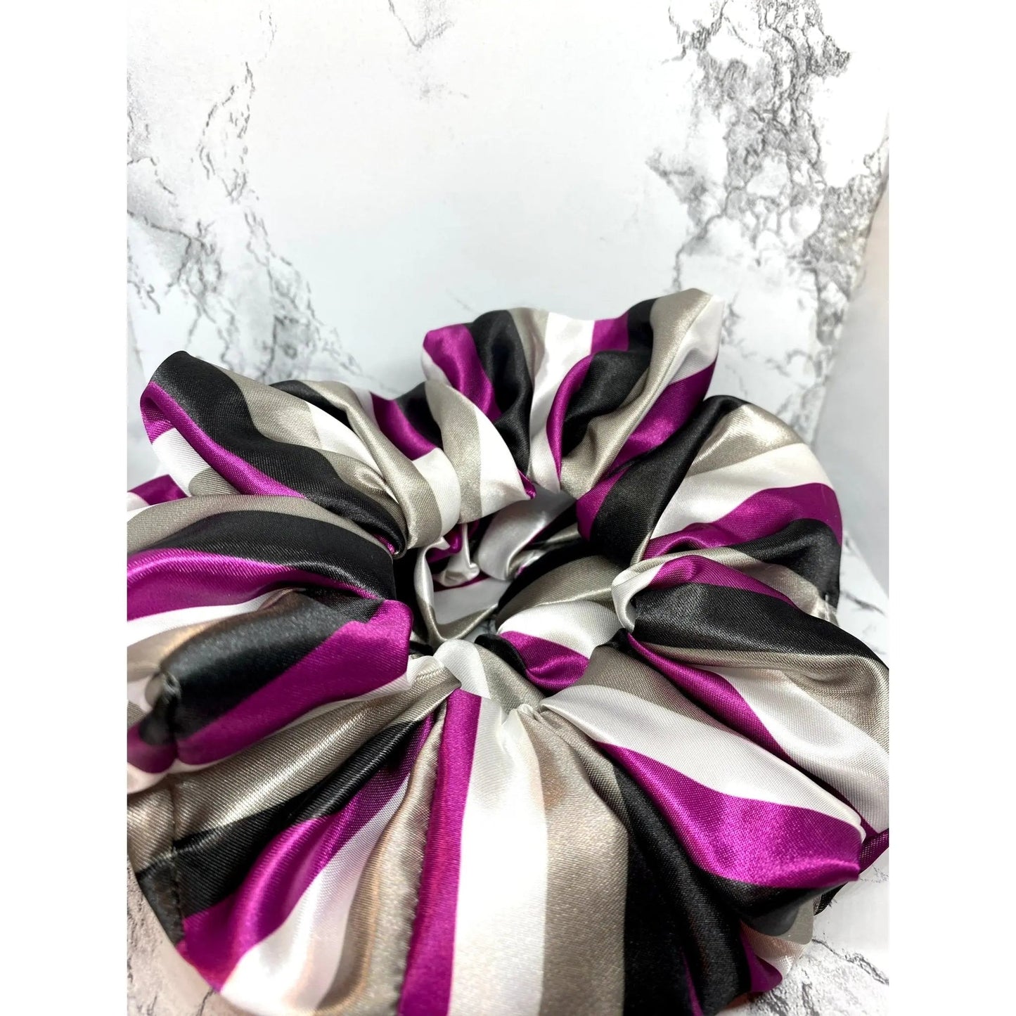 Asexual Pride Flag Silk Scrunchie