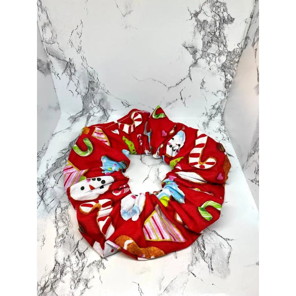 Red Christmas Cookies Scrunch