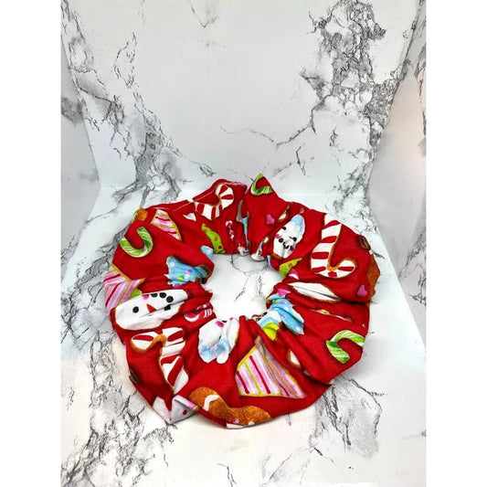 Red Christmas Cookies Scrunch