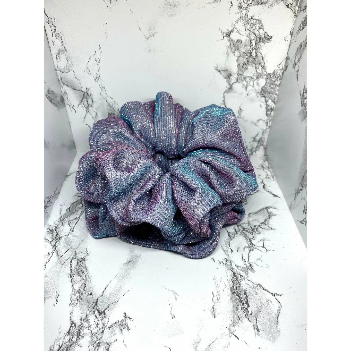 Blue Purple Sparkle Scrunchie
