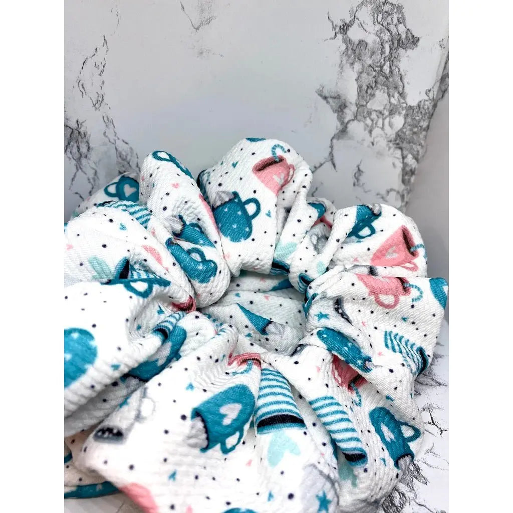 White Hot Cocoa Christmas Bullet Scrunchie