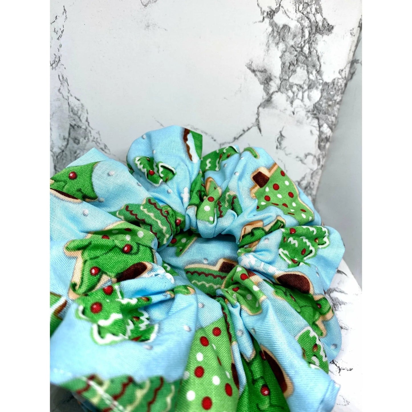 Christmas Tree Cookies Scrunchie
