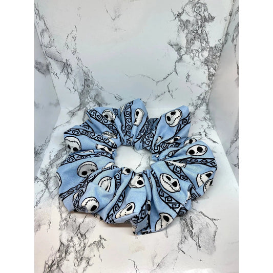 Light Blue Nightmare Before Christmas Scrunch
