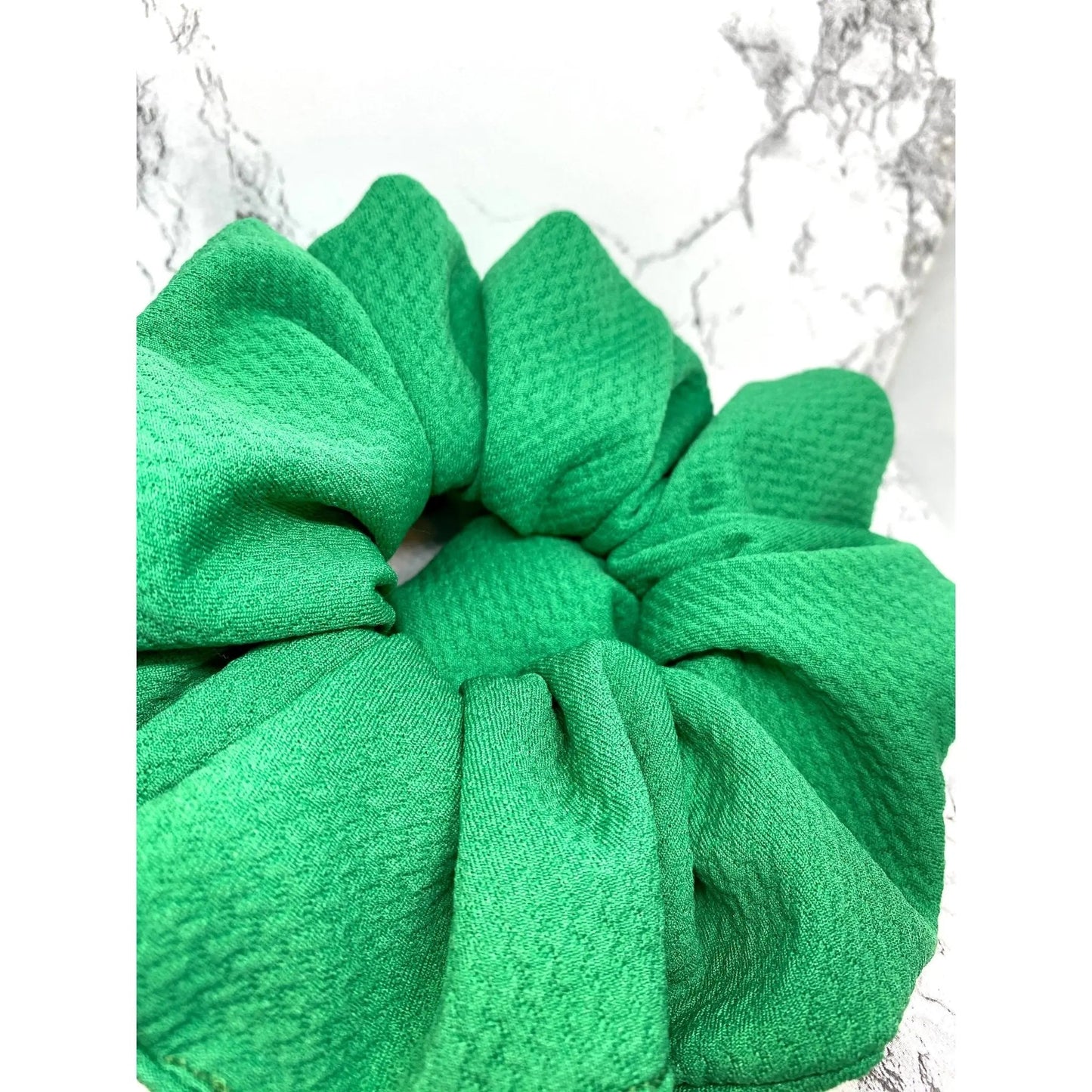 Green Bullet Scrunchie
