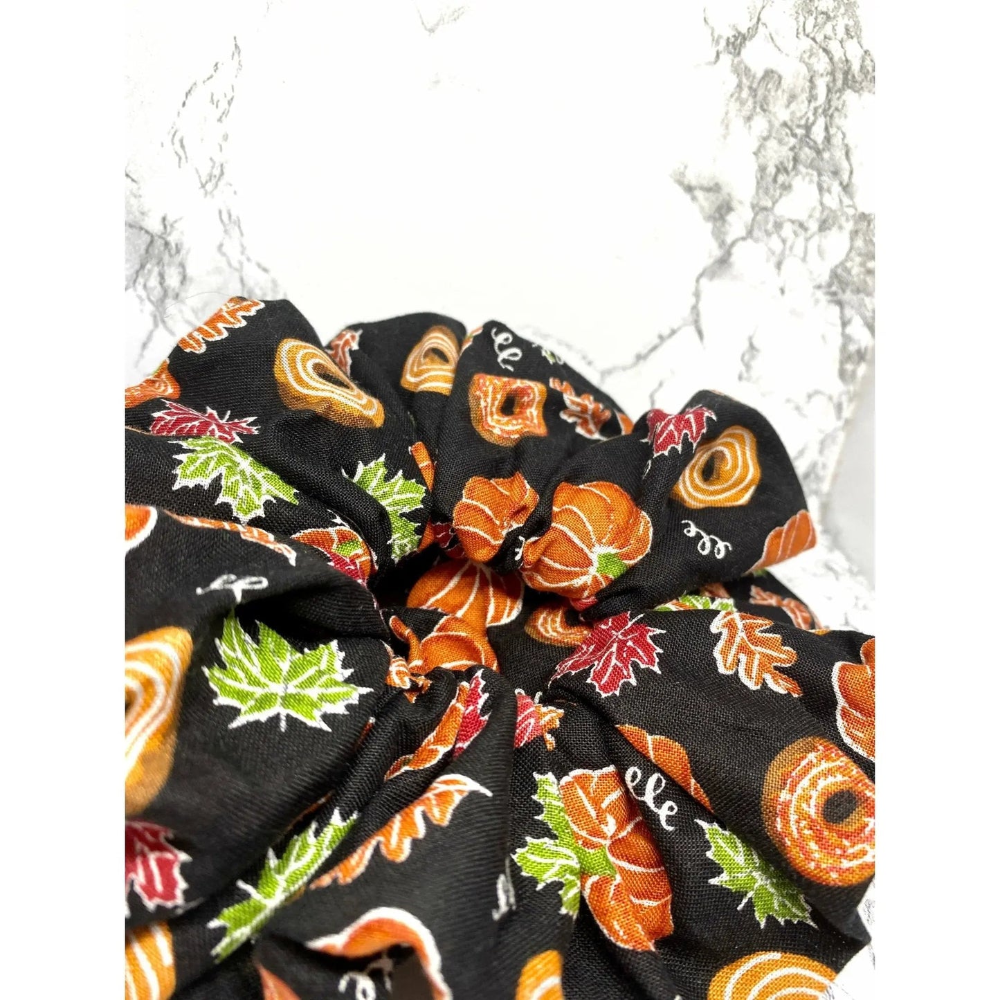 Pumpkin Donut Fall Scrunchie