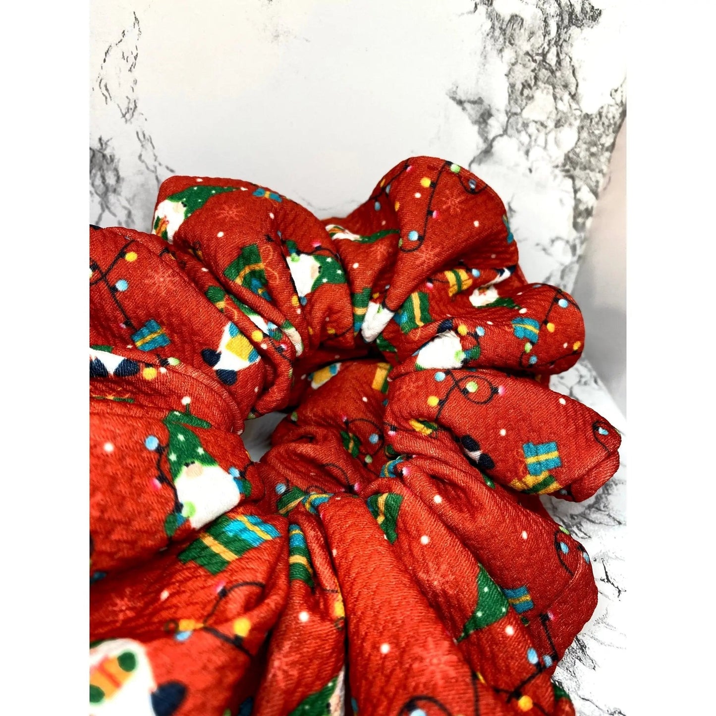 Red Gnomes Christmas Bullet Scrunch