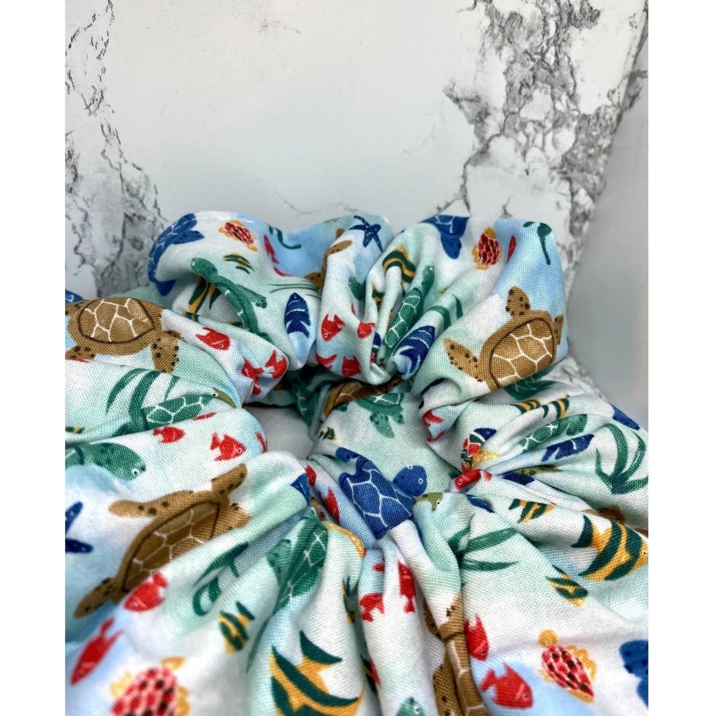 Coral Reef Fish Summer Scrunchie