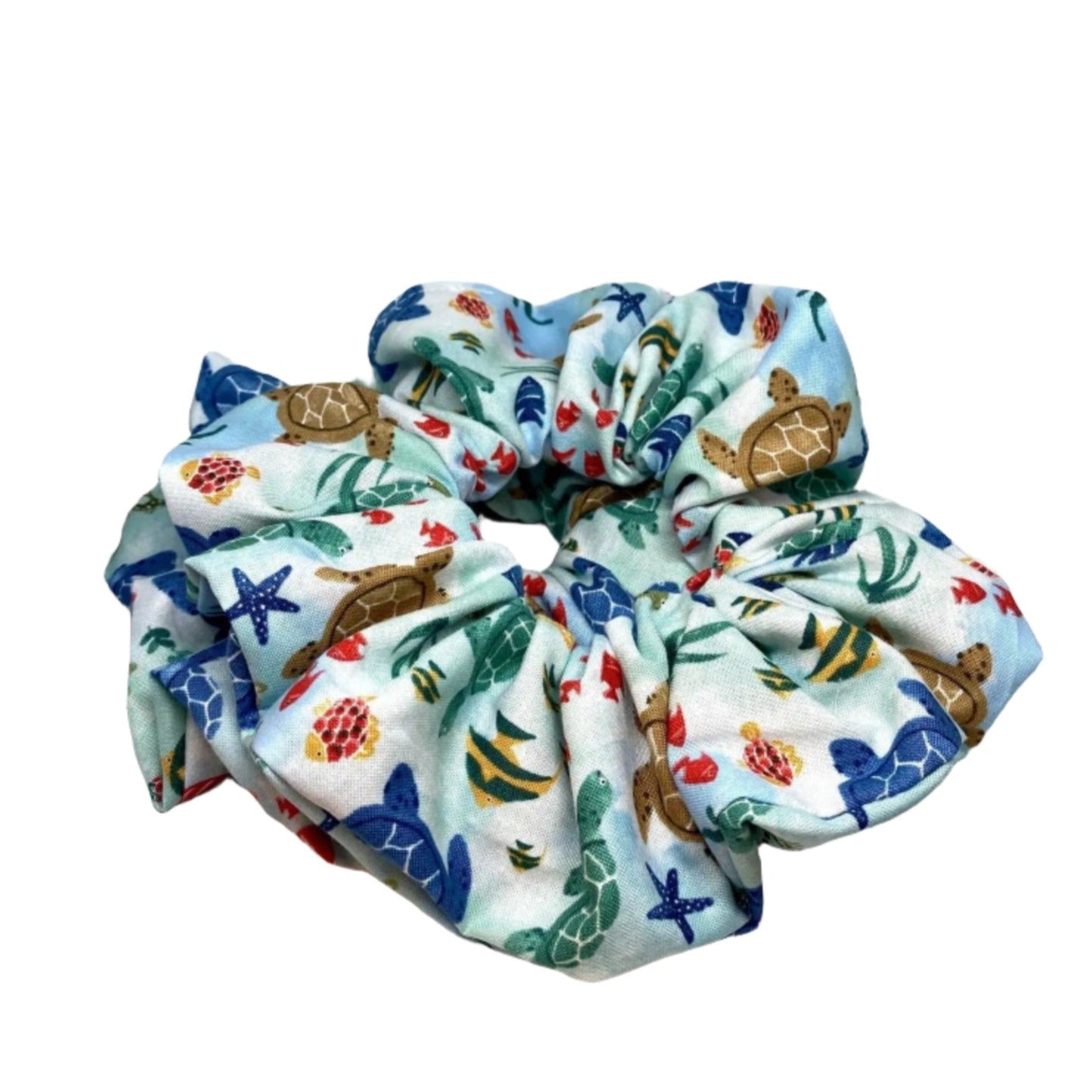 Coral Reef Fish Summer Scrunchie