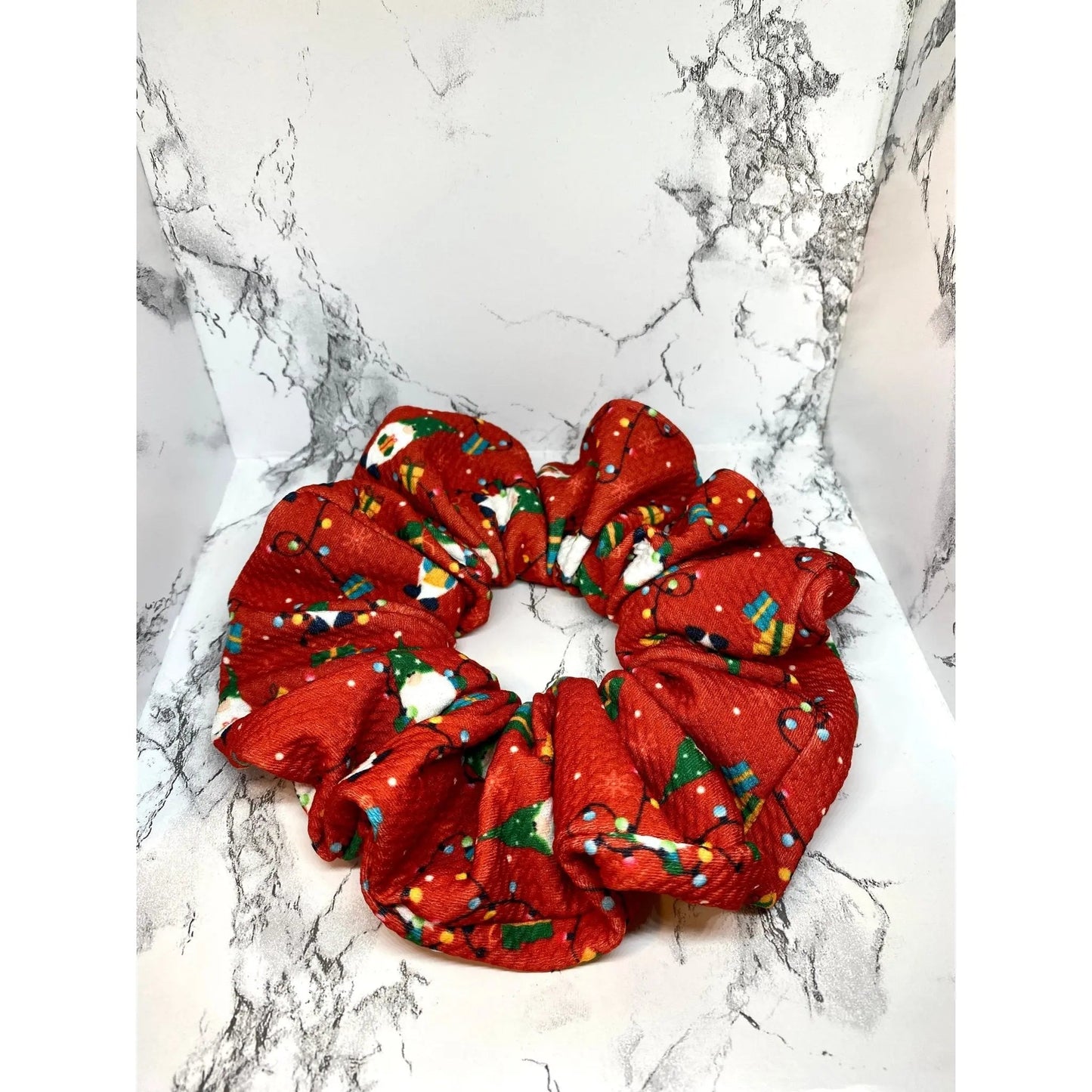 Red Gnomes Christmas Bullet Scrunch