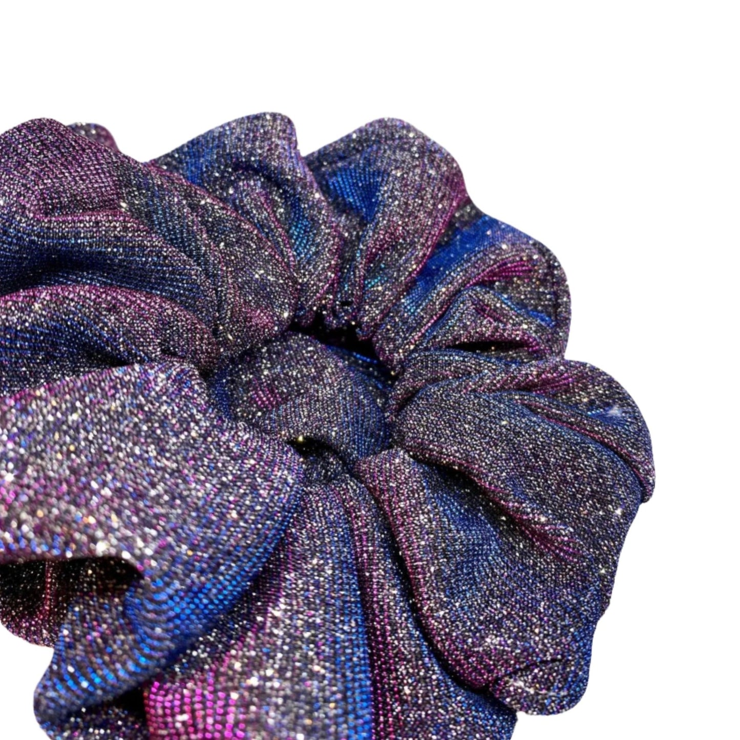 Blue Pink Sparkle Scrunchie