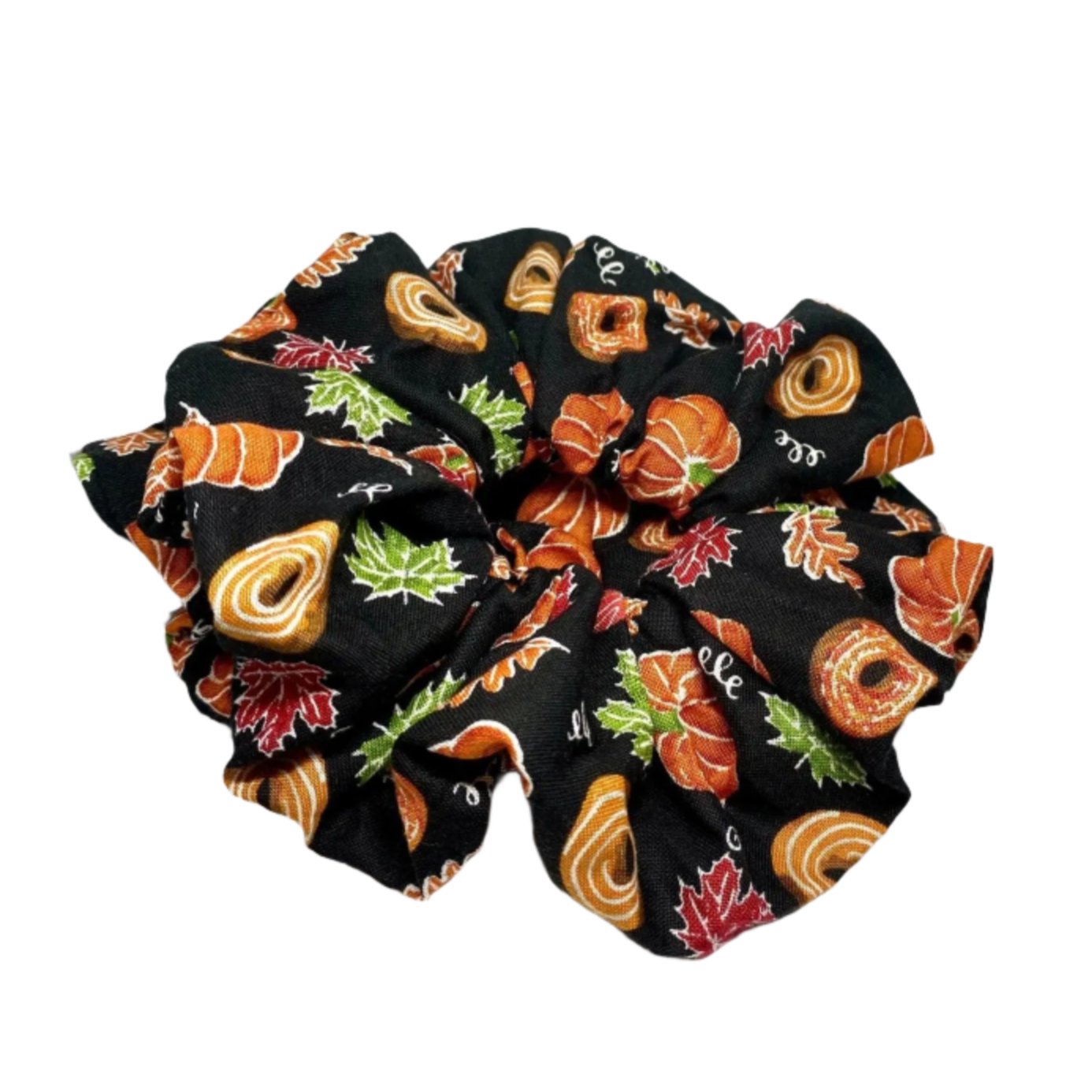 Pumpkin Donut Fall Scrunchie