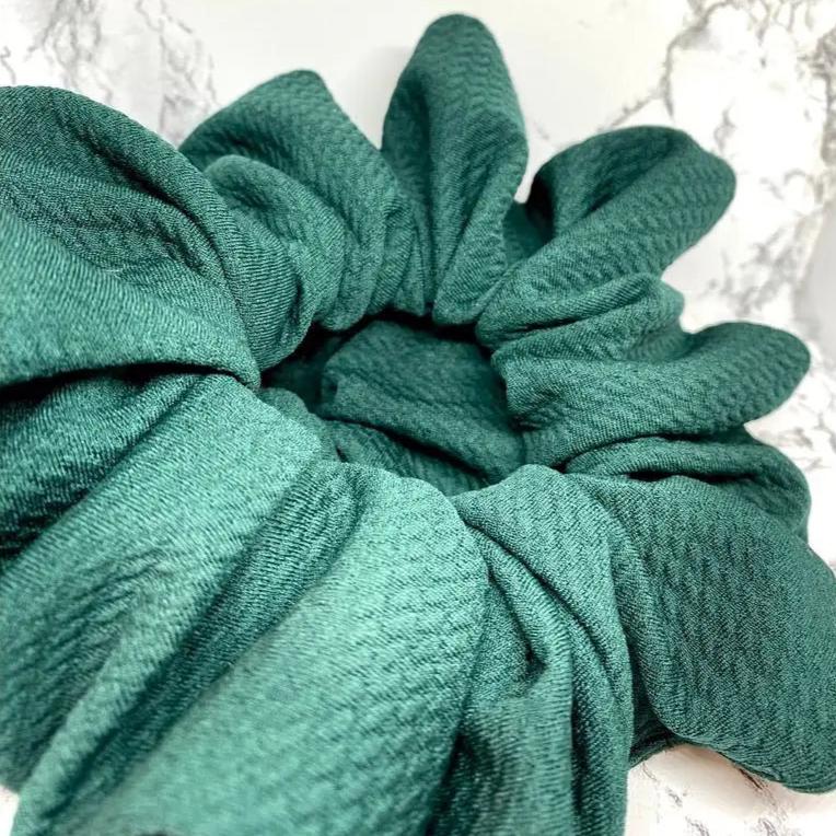 Forest Green Bullet Scrunchie