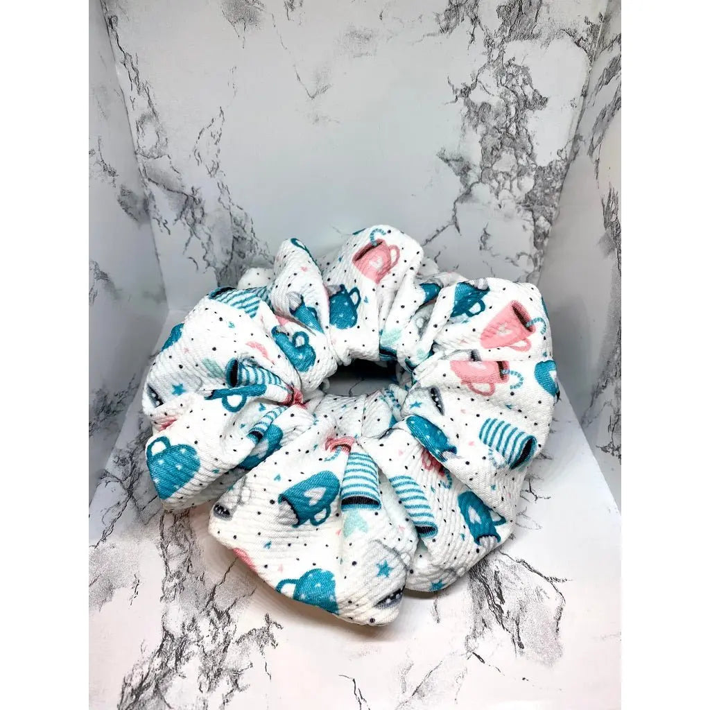 White Hot Cocoa Christmas Bullet Scrunchie