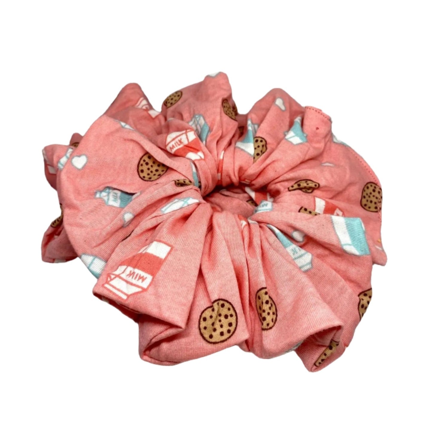 Cookies and Milk Pink Scrunchie