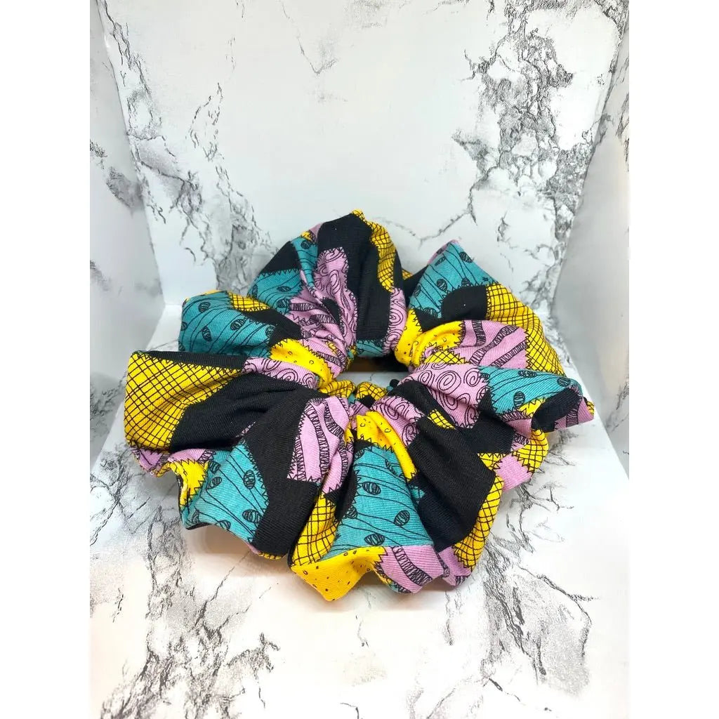 Printed Nightmare Before Christmas Halloween Scrunch