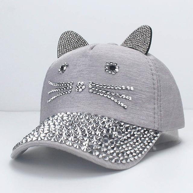 Rhinestone Kitty Hat