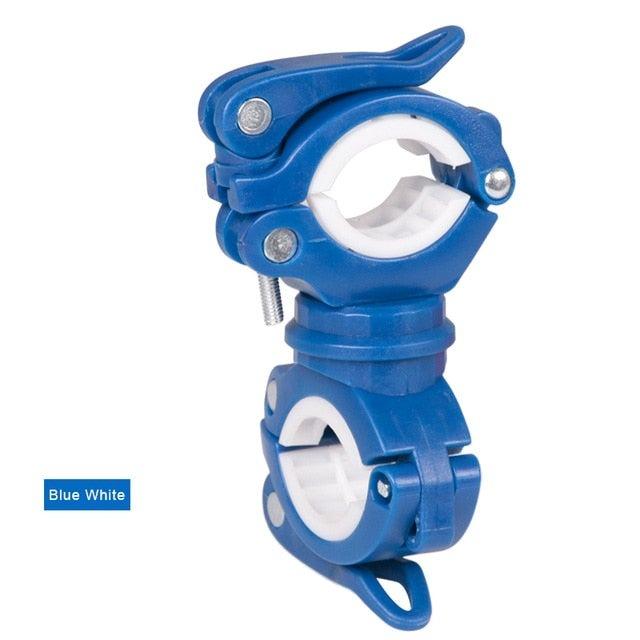 Bicycle Light Bracket Bike Lamp Holder LED Headlight Pump Stand Quick Release Mount 360 Degree Rotatable Universal Flashlight Mount Holder Mount Bicycle Mounting Bracket Flashlight Holder